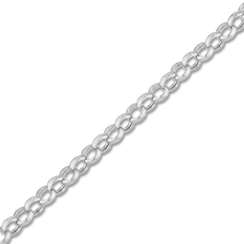 Rolo Chain Bracelet 14K White Gold 7.25"