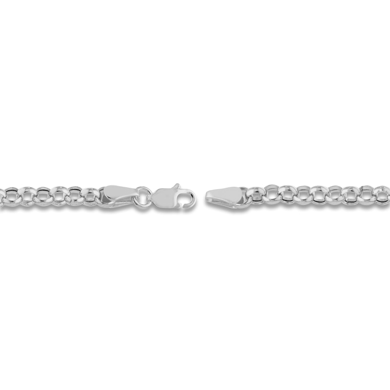 Rolo Chain Bracelet 14K White Gold 7.25"