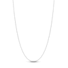 Thumbnail Image 1 of Solid Box Chain Necklace 14K White Gold 18&quot; 0.66mm