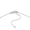 Thumbnail Image 3 of Solid Box Chain Necklace 14K White Gold 18&quot; 0.66mm