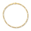 Thumbnail Image 1 of Solid Figaro Chain Bracelet 14K Yellow Gold 8&quot;