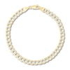Thumbnail Image 0 of Solid Pave Curb Chain Bracelet 14K Yellow Gold 8.5"