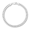 Thumbnail Image 1 of Semi-Solid Miami Cuban Link Bracelet 14K White Gold 8.5&quot;