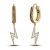 Thumbnail Image 1 of 1933 by Esquire Men's Diamond Lightning Bolt Earrings 1/8 ct tw 14K Yellow Gold