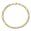 Thumbnail Image 1 of Semi-Solid Figaro Chain Bracelet 10K Yellow Gold