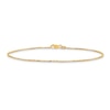 Thumbnail Image 1 of Open Link Cable Anklet 14K Yellow Gold 10&quot;