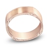 Thumbnail Image 1 of Kirk Kara Men's Engraved Satin Wedding Band 14K Rose Gold