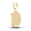 Thumbnail Image 4 of Men's 10K Yellow Gold Lion Charm 1/8 ct tw Round Diamonds