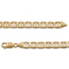 Thumbnail Image 2 of Men's Solid Mariner Link Bracelet 14K Yellow Gold 8.5&quot; 10mm