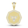 Thumbnail Image 4 of Men's Diamond Bull Charm 1 ct tw Round 10K Yellow Gold