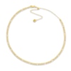 Thumbnail Image 1 of Semi-Solid Figaro Chain Choker Necklace 14K Yellow Gold 12&quot; Adj.