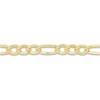 Thumbnail Image 2 of Semi-Solid Figaro Chain Choker Necklace 14K Yellow Gold 12&quot; Adj.