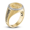 Thumbnail Image 3 of 1933 by Esquire Men's Diamond Ring 1/5 ct tw Round 14K Yellow Gold-Plated Sterling Silver