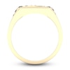 Thumbnail Image 3 of Men's Black Diamond Ring 1/3 ct tw Round 10K Yellow Gold