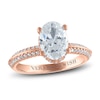 Thumbnail Image 1 of Vera Wang WISH Diamond Engagement Ring 2-1/4 ct tw Oval/Round 18K Rose Gold