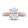 Thumbnail Image 3 of Vera Wang WISH Diamond Engagement Ring 2-1/4 ct tw Oval/Round 18K Rose Gold