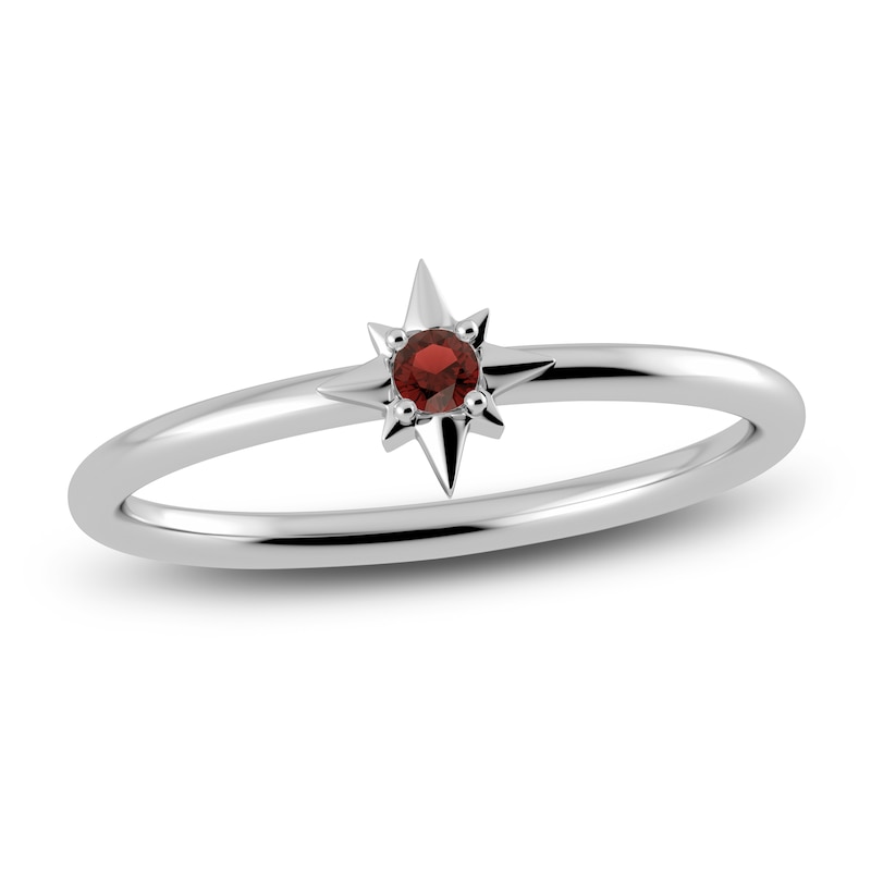 Juliette Maison Natural Garnet Starburst Ring 10K Gold