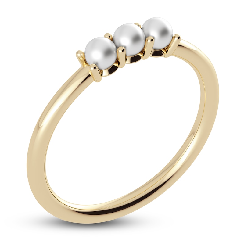 Main Image 2 of Juliette Maison Freshwater Cultured Pearl Trio Ring 10K Yellow Gold