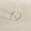 Thumbnail Image 4 of Juliette Maison Freshwater Cultured Pearl Trio Ring 10K Yellow Gold