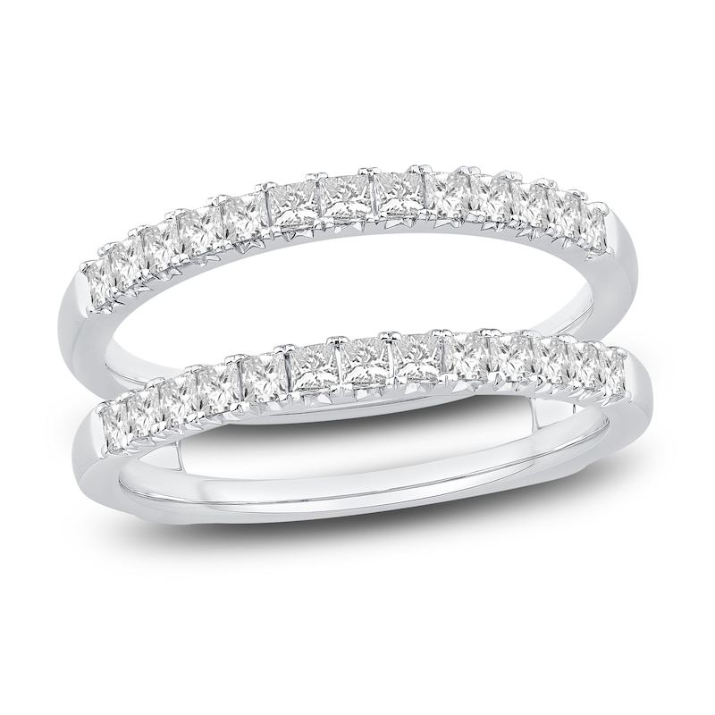 Main Image 1 of Diamond Enhancer Band 3/4 ct tw Princess 14K White Gold