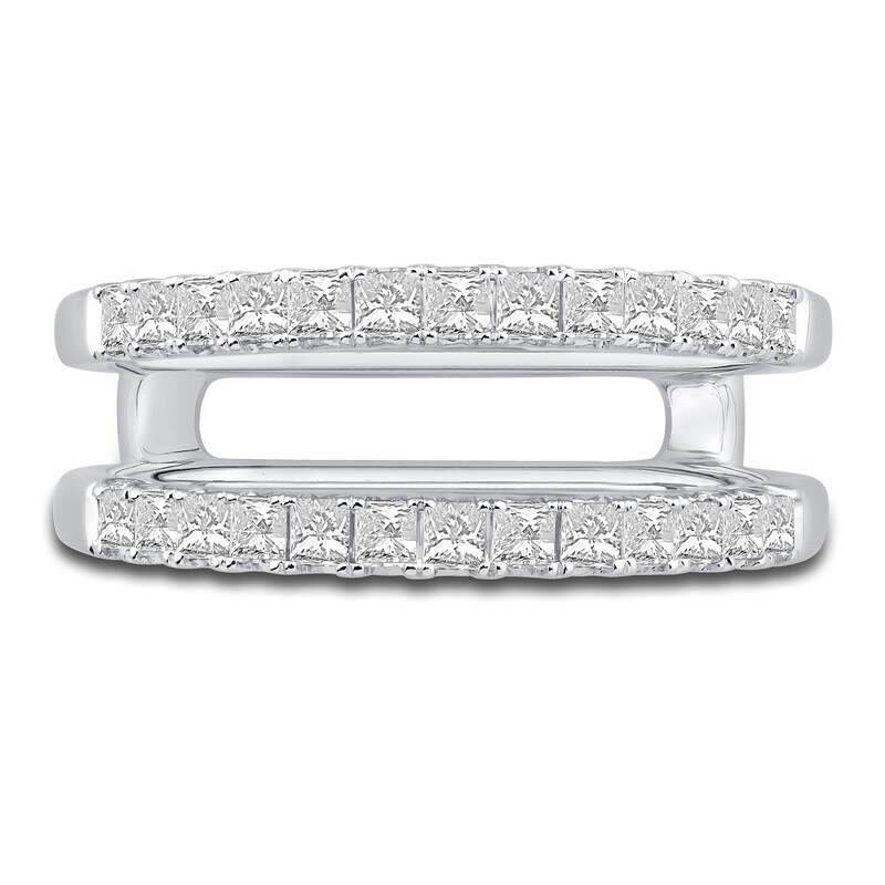 Main Image 3 of Diamond Enhancer Band 3/4 ct tw Princess 14K White Gold