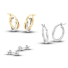 Thumbnail Image 1 of Ball and Hoop Earring Set 14K Yellow Gold