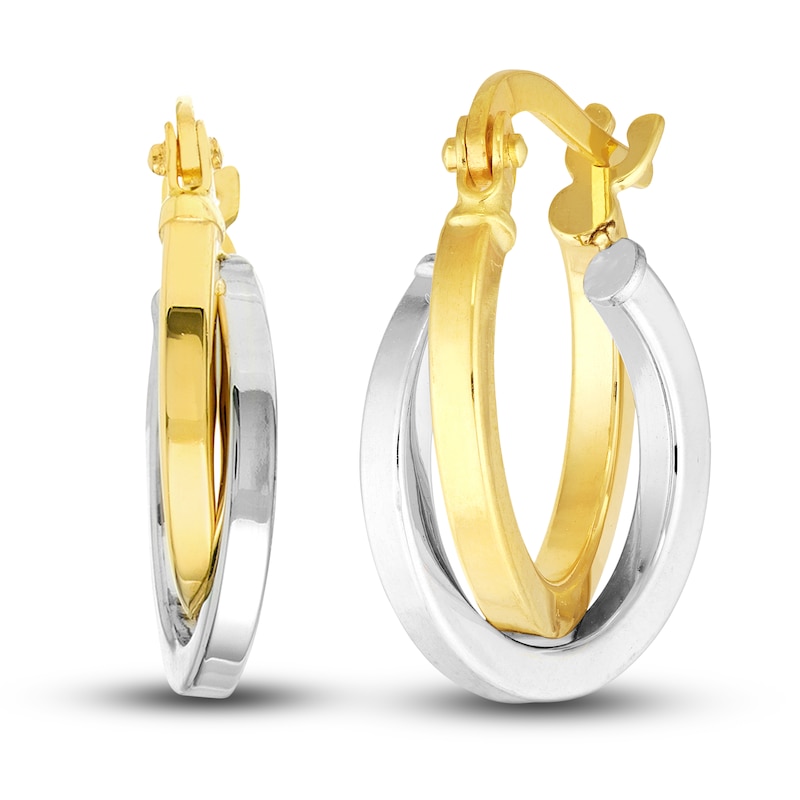 Main Image 6 of Ball and Hoop Earring Set 14K Yellow Gold