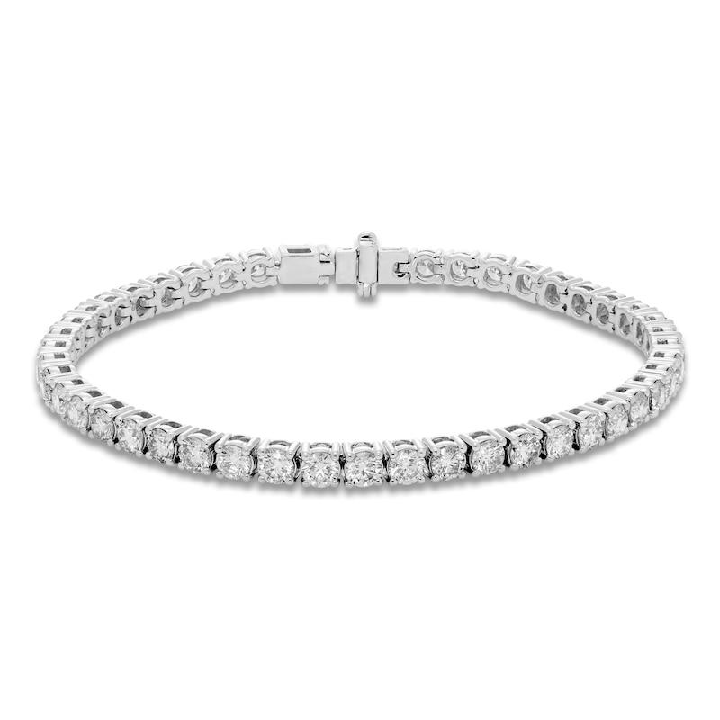 Diamond Tennis Bracelet 7 ct tw Round 18K White Gold 7