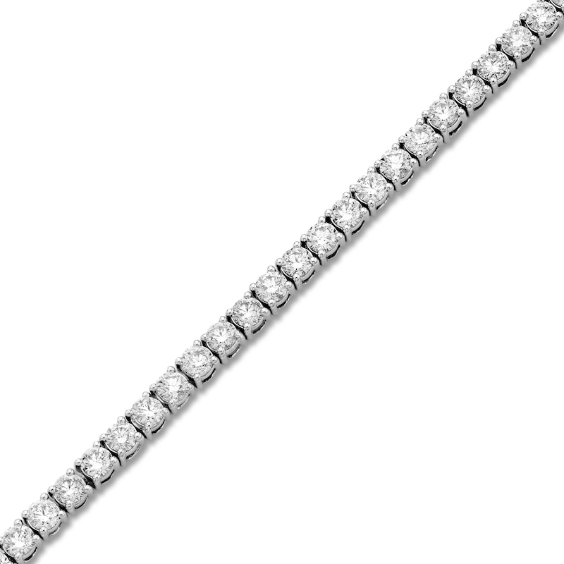 Main Image 2 of Diamond Tennis Bracelet 7 ct tw Round 18K White Gold 7&quot;