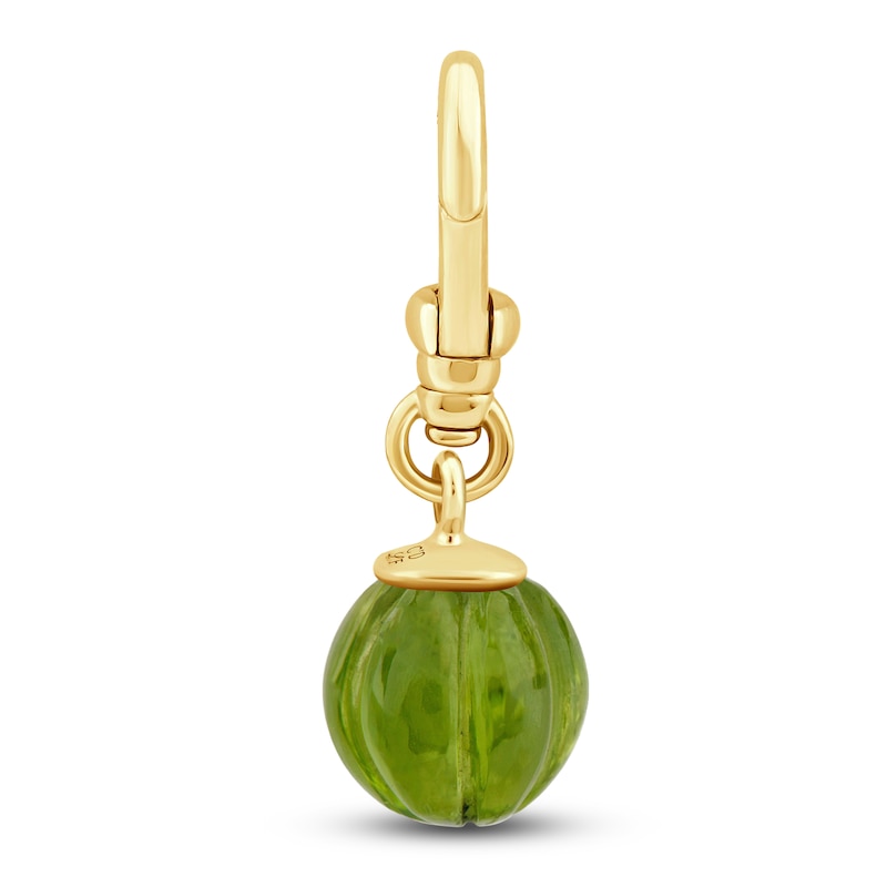 Main Image 1 of Charm'd by Lulu Frost 10K Yellow Gold 9MM Peridot Birthstone Charm