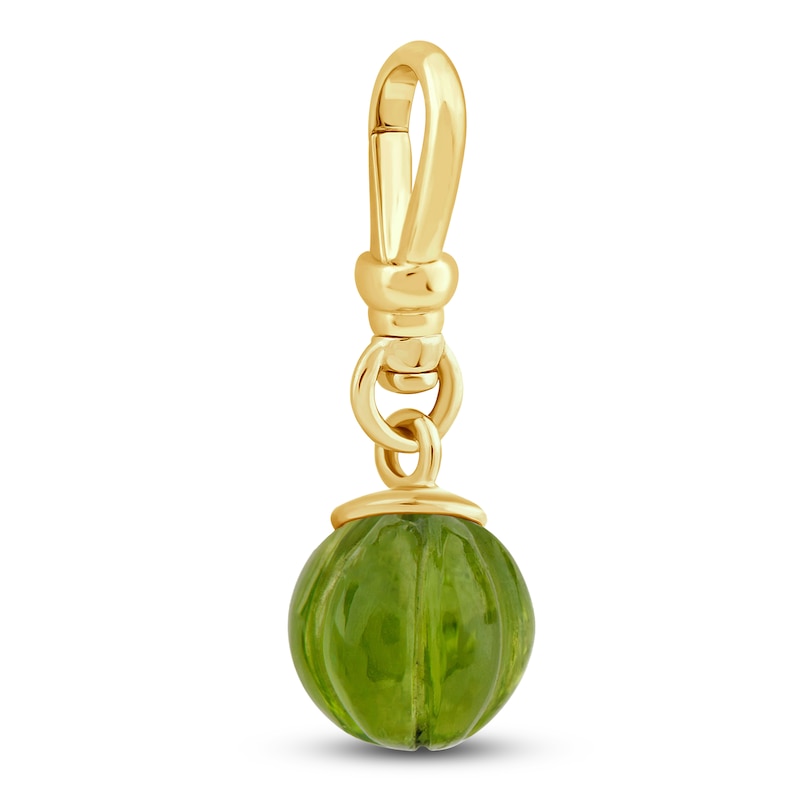 Main Image 2 of Charm'd by Lulu Frost 10K Yellow Gold 9MM Peridot Birthstone Charm