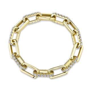 Madison Paper Clip Chain Bracelet with Circle Charms from RIVA New
