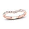 Thumbnail Image 1 of Diamond Contour Wedding Band 1/4 ct tw Round 14K Rose Gold