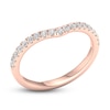 Thumbnail Image 2 of Diamond Contour Wedding Band 1/4 ct tw Round 14K Rose Gold