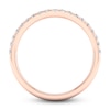 Thumbnail Image 4 of Diamond Contour Wedding Band 1/4 ct tw Round 14K Rose Gold