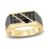 Thumbnail Image 0 of Men's Black Diamond Ring 2-1/2 ct tw Round 14K Yellow Gold