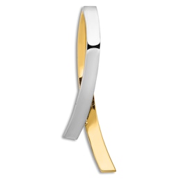 Contemporary Slide Charm 14K Two-Tone Gold