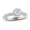 Thumbnail Image 1 of Vera Wang WISH Diamond Engagement Ring 3/4 ct tw Round 14K White Gold