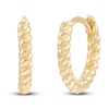 Thumbnail Image 1 of Children's Twisted Huggie Hoop Earrings 14K Yellow Gold