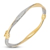 Thumbnail Image 2 of Italia D'Oro Twisted Bangle Bracelet 14K Yellow Gold