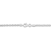 Thumbnail Image 2 of Solid Diamond-Cut Rope Chain Necklace 14K White Gold 24&quot; 2.0mm