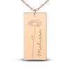 Thumbnail Image 1 of Personalized High-Polish Rectangle Necklace 14K Rose Gold 18&quot;