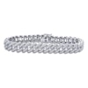 Thumbnail Image 0 of Men's Diamond Bracelet 1-1/2 ct tw Round 14K White Gold 8.5"