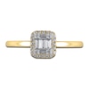 Thumbnail Image 2 of Diamond Promise Ring 1/5 ct tw Round/Baguette 14K Yellow Gold