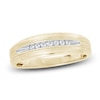 Thumbnail Image 1 of Men's Diamond Wedding Band 1/10 ct tw Round 14K Yellow Gold