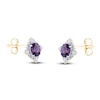 Thumbnail Image 3 of Natural Amethyst Stud Earrings 1/8 ct tw Round 14K Yellow Gold