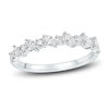 Thumbnail Image 1 of Marquise & Round-Cut Diamond Anniversary Band 1/2 ct tw 14K White Gold