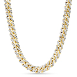 Alessi Domenico Diamond Necklace 5-1/4 ct tw 18K Yellow Gold 18&quot; 8.2mm