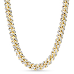 Alessi Domenico Diamond Necklace 6-3/8 ct tw 18K Yellow Gold 22&quot; 8.2mm