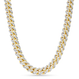 Alessi Domenico Diamond Necklace 7 ct tw 18K Yellow Gold 24&quot; 8.2mm